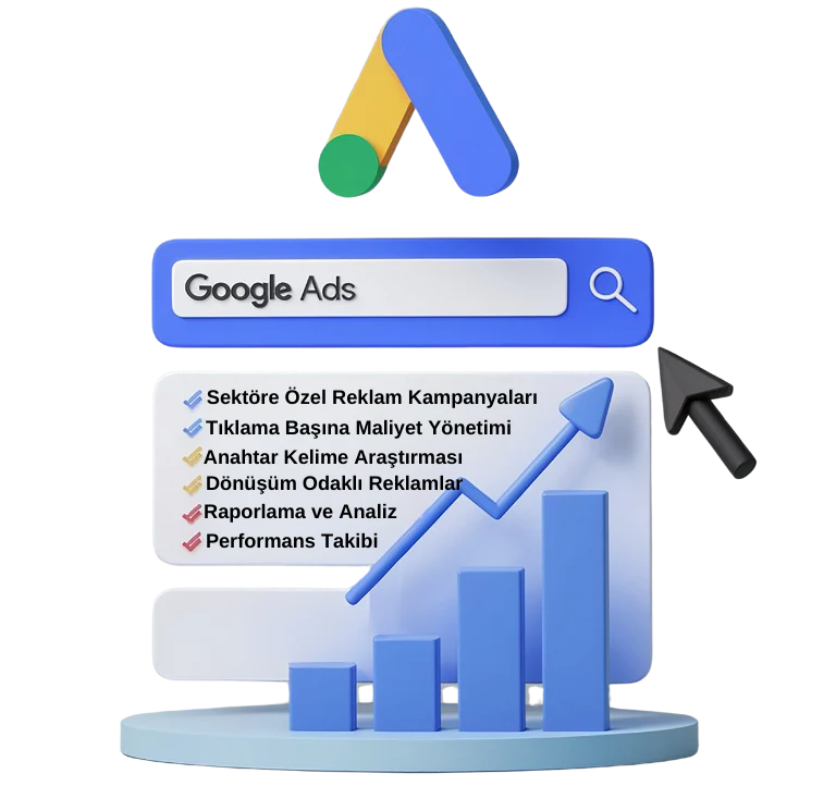 Google Ads reklamları ile dijital pazarlama başarınızı artırın.