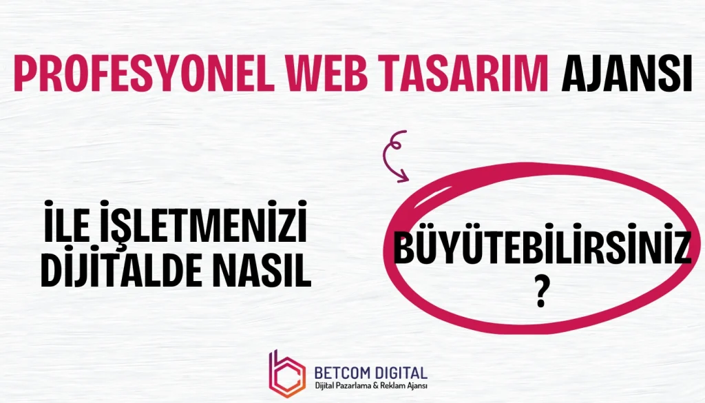 Profesyonel Web Tasarım Ajansı ile İşletmenizi Dijitalde Nasıl Büyütebilirsiniz?