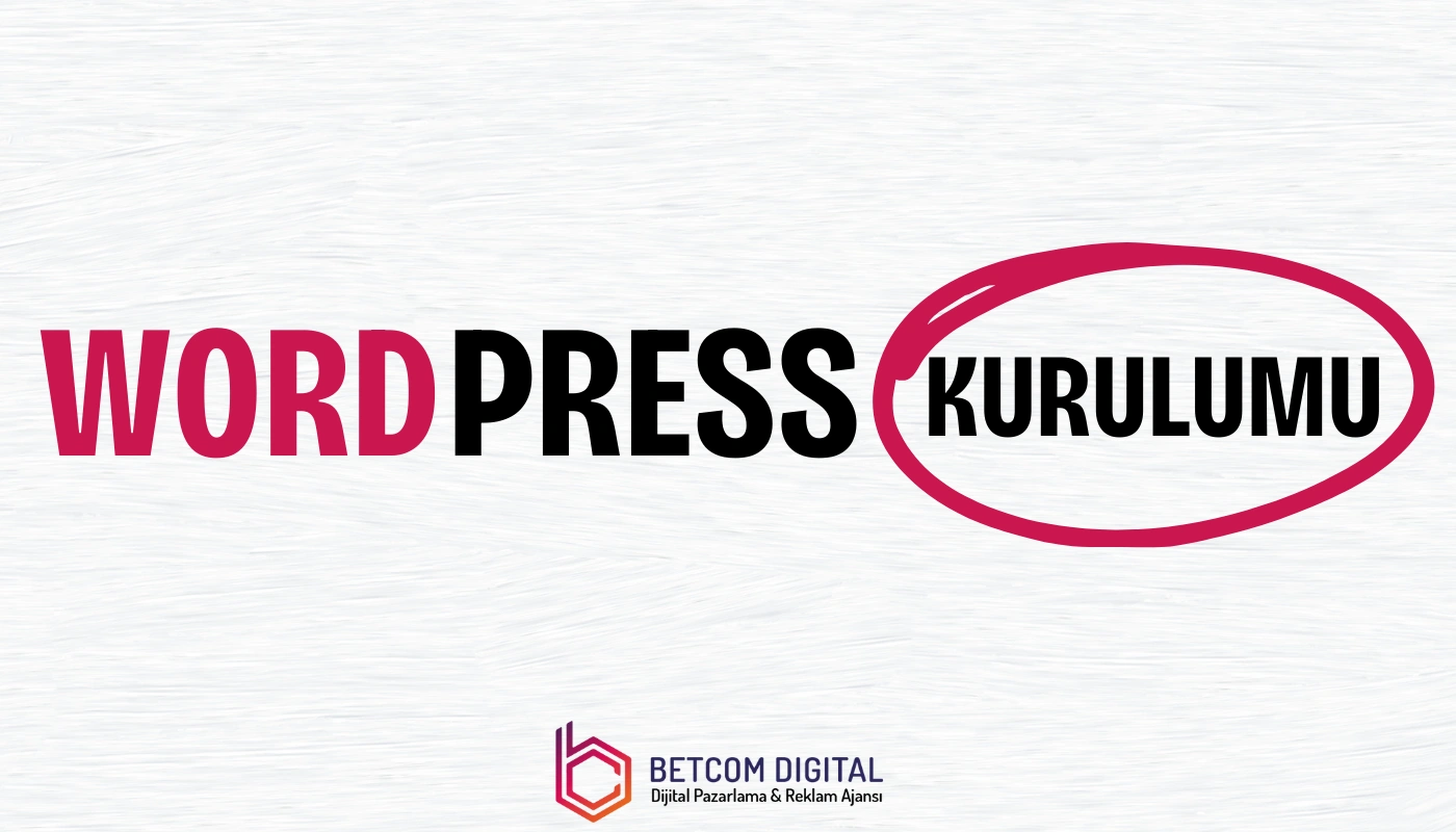 WordPress kurulumu adımlarını gösteren görsel.